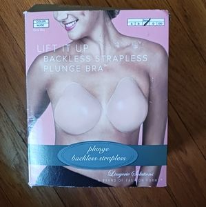 Backless, Strapless  Plunge Bra